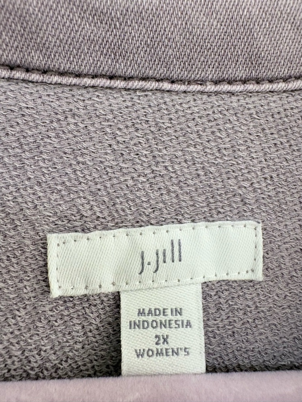 J. Jill Softest Lavender Utility Jacket - Women's Relaxed Button-Front Coat - Picture 3 of 3